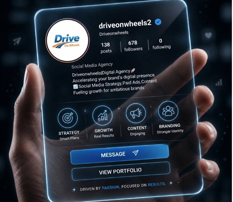 DriveOnWheels Instagram profile — @driveonwheels2
